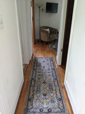 Hallway leading to den