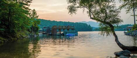 Newly added beach cove with hammocks and picnic area.