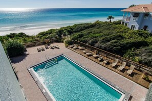 Heated pool.