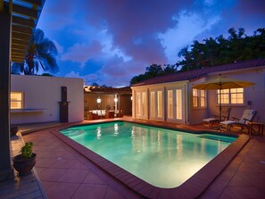 Your Pool, Gazebo on Left, Guest House (Casita), Outdoor LR, Back Entry!