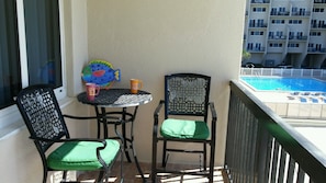 View of Patio and  overlooking the main pool.