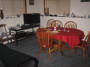 Living/dining area.