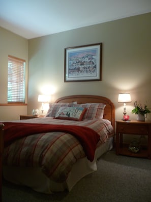 Master suite with jetted tub.