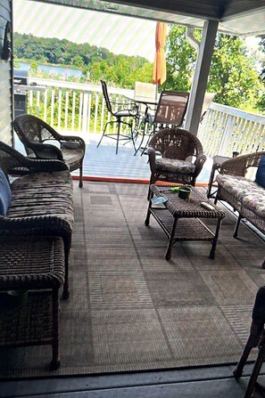 Porch seating area