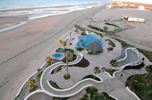 View of the pools and fabulous beach!  