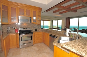 Terrific Kitchen with Granite counter-tops and stainless steel appliances!  