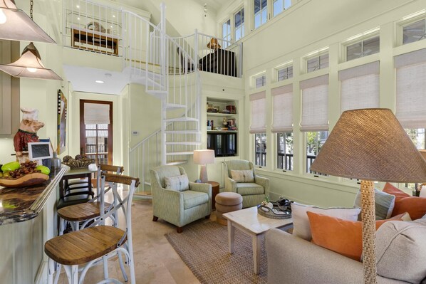 Open concept-spacious seating