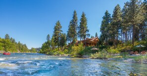 The Wenatchee River is your front yard.  Rafters delight rolling down the river.