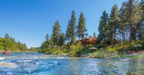 The Wenatchee River is your front yard.  Rafters delight rolling down the river.
