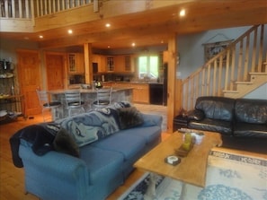 Living Room - kitchen island in the background