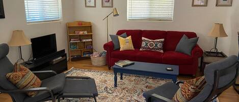 Clean and comfortable living room