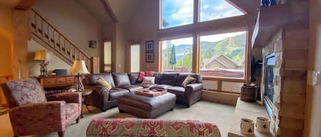 2 Recliners with great views from den