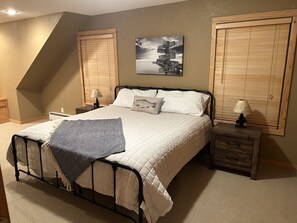 Master bedroom with King size bed