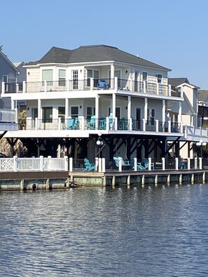 View from across the lake.  