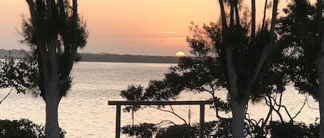 Sunrise from the top exterior Balcony