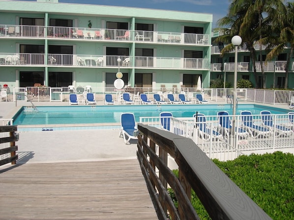 Resort view from fishing pier