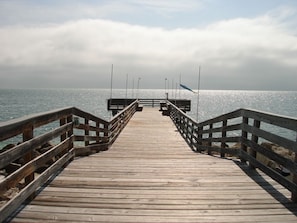 200 foot fishing pier on Atlantic Ocean