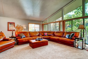 Large Sectional Sofa in Living Room 