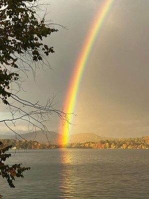 Rainbow over the lake 