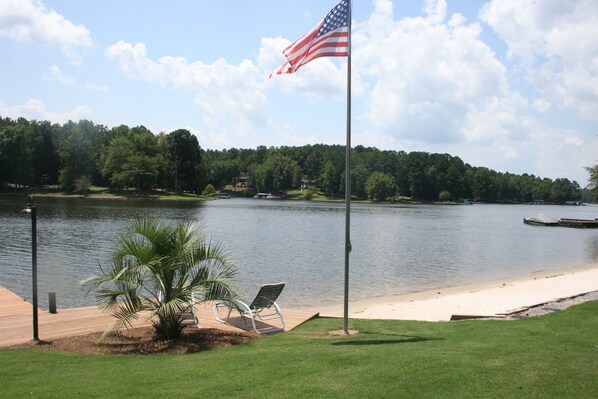 beach area - unique to the lake