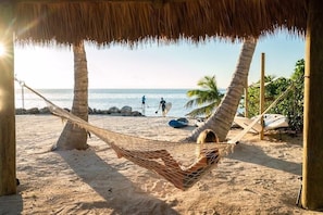 Tiki Hut with 2 Hammocks