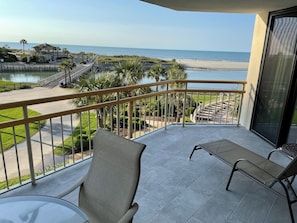 This is the view from our corner oceanfront unit on the balcony.