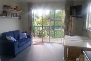Looking back at lounge area