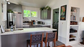 kitchen with new appliances