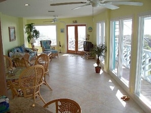 Living room faces Ocean