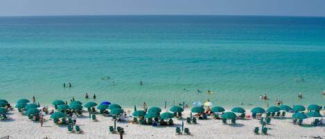 Actual view from the private balcony Breathtaking emerald colors of Destin beach