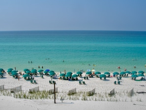 Actual view from our beachfront condo. Heaven on earth!