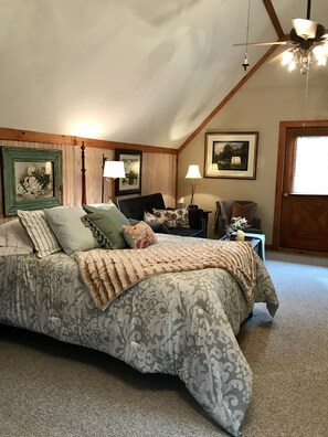 Full Bed with Living Area...door opens to porch