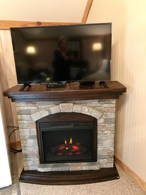 Electric Fireplace with Smart TV