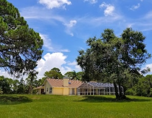 EXPANSIVE YARD IN THE BACK OF THE HOME