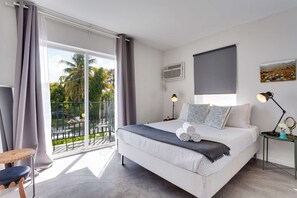 Master bedroom with balcony