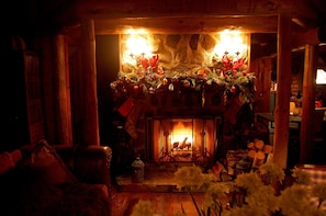 Holiday Season by the fireplace