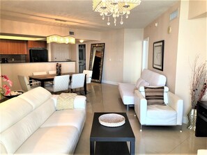 Totally upgraded! Composite marble floor  throughout of this extraordinary unit.