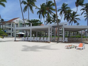 Shaded Beach Club Area