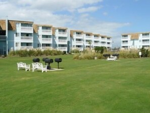 Grills in Condo Courtyard 