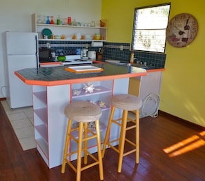 Fully equipped and sunny kitchen