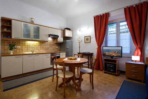 Kitchen with dining area
