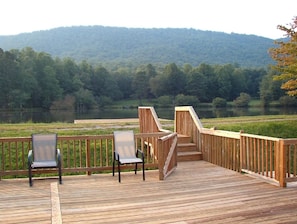 View of large pond from front door (upper level)