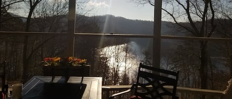 Lake & mountains from porch
*upper/lower porches updated 2023