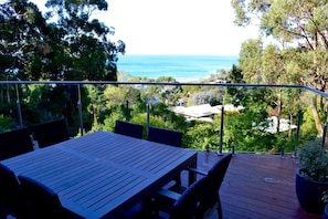 Outdoor table with a view
