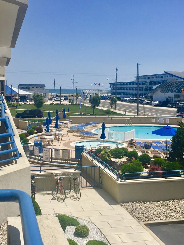Oceanfront Condo in Pristine Wildwood Crest!  Beach and Pool Views From Deck. 