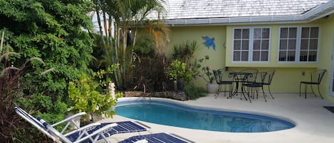 Plunge pool and sundeck.