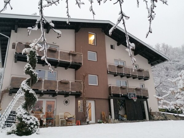 Gebäude, Eigentum, Fenster, Schnee, Pflanze, Ast, Baum, Haus, Zweig, Einfrieren