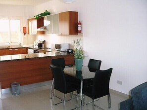 Dining and kitchen area