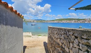 The path from the villa to the beach