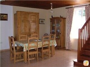 One of the dining areas